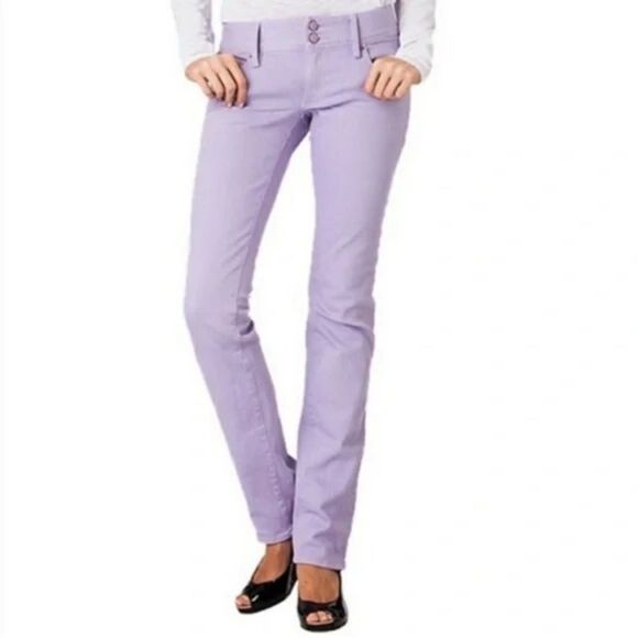 LILLY PULITZER Wisteria Worth Straight Jeans Purple Size 10 - Picture 1 of 16